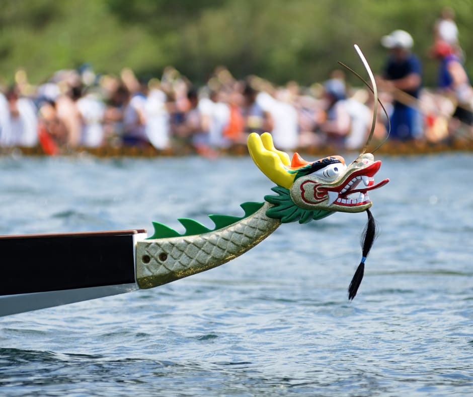 dragon boat on water